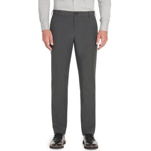 Van Heusen Flat Front Slim Fit Gray Pants